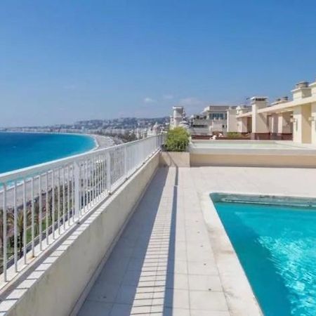 Le Royal, Spacious Seaside Apartment Rooftop And Pool Niza Exterior foto